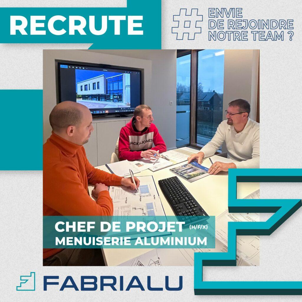 Fabrialu recrute un chef de projet menuiserie aluminium